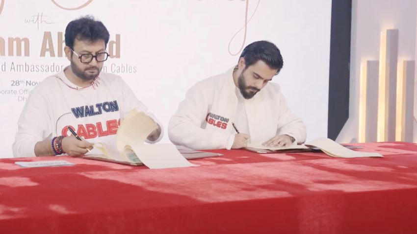 ওয়ালটন ক্যাবলসের ব্র্যান্ড অ্যাম্বাসেডর হলেন অভিনেতা সিয়াম আহমেদ